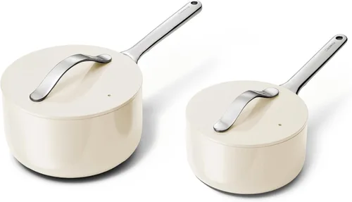 Miniatura 22 de Caraway Sartén antiadherente de cerámica con tapa (3 cuartos de galón), no tóxico, sin PTFE ni PFOA, apto para horno y compatible con todas