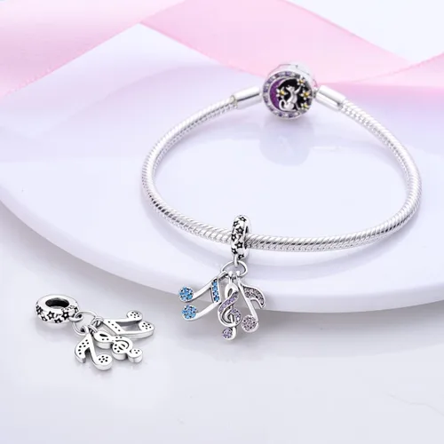 Miniatura 2 de Parmuz Dijes para pulseras de plata de ley 925 con diseño de mariposa para viajes de verano, cuentas de la suerte del océano, regalo de joyería