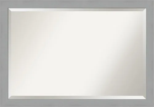 Miniatura 20 de Amanti Art Espejo de pared negro de 24 x 20 pulgadas, espejo de baño rectangular negro cepillado para decoración de pared de sala de estar, marco