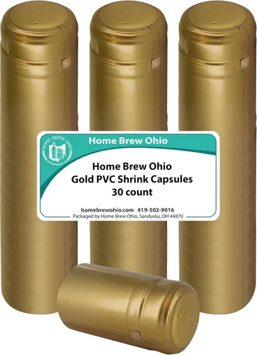 Miniatura 3 de Home Brew Ohio Gold PVC Shrink Cápsulas 30 unidades Oro