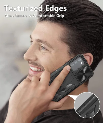Miniatura 7 de SOiOS Funda protectora para Samsung Galaxy A03s: protección completa a prueba de caídas de grado militar con soporte Carcasa resistente a prueba