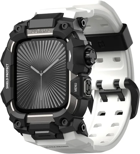 Miniatura 31 de ULTIMAL - Funda resistente con correa para Apple Watch 49mm, compatible con Apple Watch Ultra 3/2/1, cubierta protectora a prueba de golpes de grado