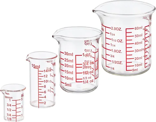 Miniatura 14 de Ackers - Taza medidora de vidrio de 1 taza, taza medidora de líquido de borosilicato de 8 onzas con boquilla