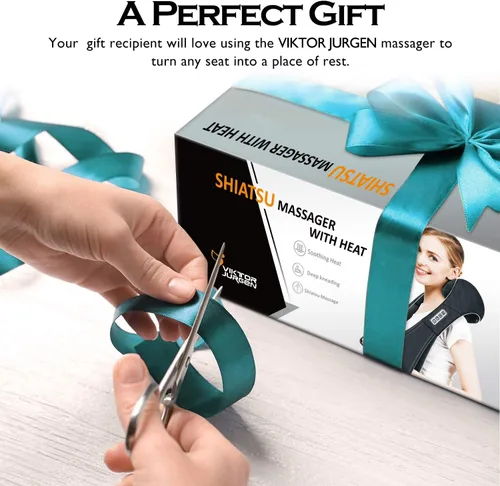 Miniatura 9 de Regalos de Navidad VIKTOR JURGEN para mujeres y hombres, masajeador Shiatsu de cuello y hombro con calor, masajeadores de recuperación deportiva