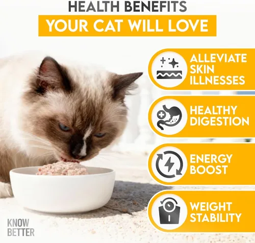 Miniatura 4 de Know Better Mezcla Premium de Receta de Pollo para Comida Cruda o Cocida para Gatos - Suministros Naturales Mezcla de Comida con Taurina para Gatos