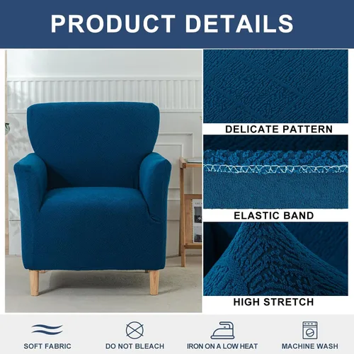 Miniatura 97 de HAOYONG - Funda elástica de terciopelo para silla de banquete, fundas para sillas de 1 pieza, fundas para sillones de sofá, funda suave para sillón