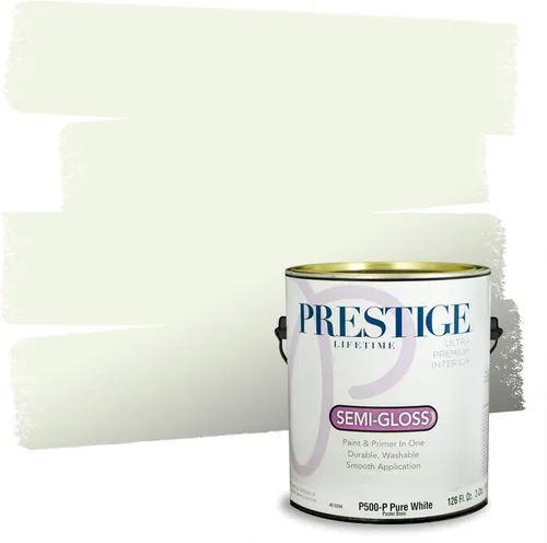 Miniatura 200 de PRESTIGE Pinturas Pintura interior e imprimación en uno, 1 galón, cáscara de huevo, aventura