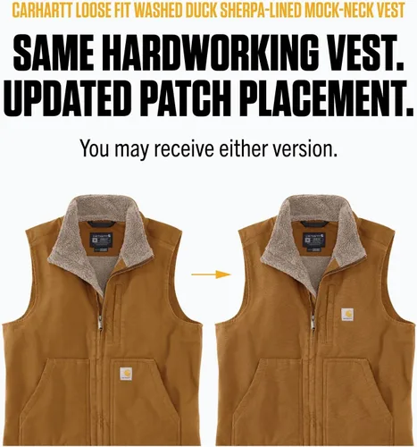 Miniatura 6 de Carhartt - Chaleco de cuello con forro tipo Sherpa para hombre.