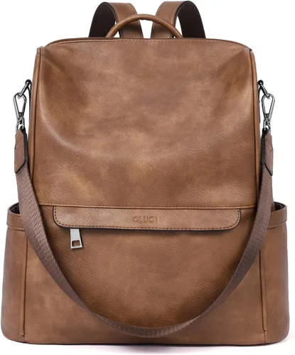 Miniatura 10 de CLUCI Mochila Bolso para Mujeres de Cuero PU Antirrobo Grande de Diseñador de Moda Bolsa de Viaje Bolsos de Hombro para Damas Purse