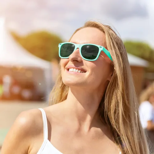 Miniatura 92 de Suministros para regalos de fiesta de colores neón Paquete de 8 gafas de sol unisex