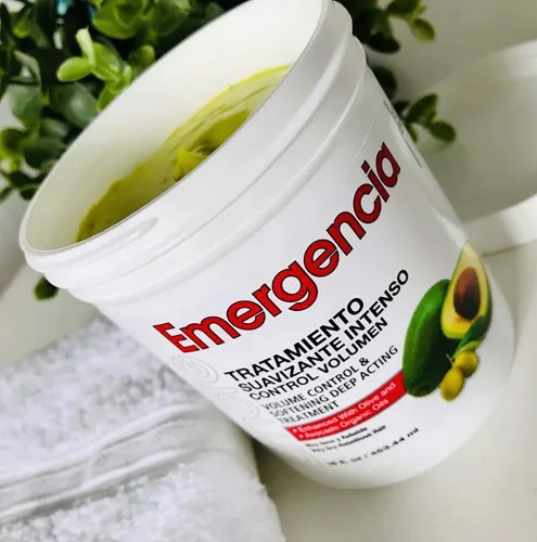 Miniatura 3 de Emerg Control de volumen y suavizante tratamiento de acción profunda para mayor suavidad y brillo mejorado con aceites orgánicos de oliva