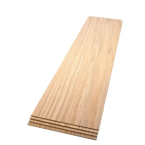Miniatura 18 de Tablones de roble rojo – Paquete de 2 piezas de madera de roble sin terminar – 1/8 de pulgada (0.118 in) 100% madera dura pura – Grabado láser