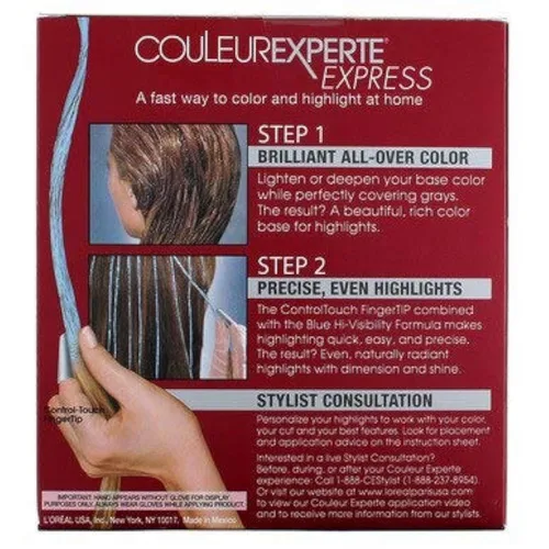 Miniatura 8 de L'Oreal Paris, tratamiento exprés de Couleur Experte 6.1 marrón ceniza claro/Eclair francés