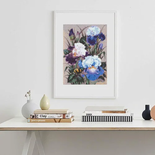 Miniatura 9 de Koikify Kits de pintura de diamantes 5D para adultos, taladro redondo completo, pintura de flores, punto de cruz 5D, arte de resina, cuentas de Flor
