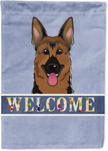 Miniatura 99 de Caroline's Treasures BB1405GF Bandera de jardín de bienvenida de bulldog inglés, Bandera de buzón azul, bandera decorativa para el patio, obra