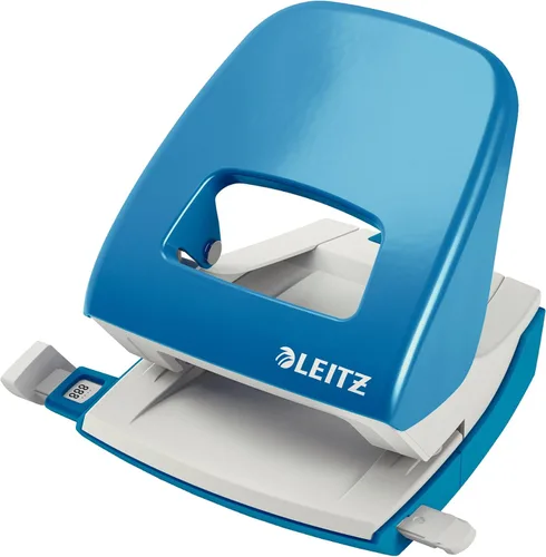 Miniatura 18 de Leitz Perforadora de agujero, 30 hojas, barra guía con marcas de formato, metal, gama NeXXt, 50080035 - Azul