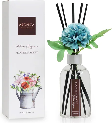 Miniatura 34 de Aronica Difusor de Aroma de Canela para Cocina, Decoraciones de Oficina, Aroma de Vainilla y Canela, Difusor de Varillas de Flores, Aroma en Canela