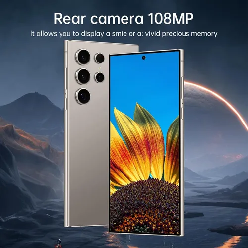 Miniatura 5 de Teléfono celular desbloqueado C24U 5G, teléfono inteligente Octa-Core Android 13, 8GB+256GB teléfono de desbloqueo, batería de 6800mAh, 6.8 pulgadas