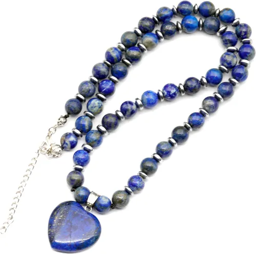 Miniatura 26 de Colgante de corazón de aventurina natural, Collar de cuentas de aventurina genuina, Collar de piedra verde, Collar de piedras preciosas, Cuentas