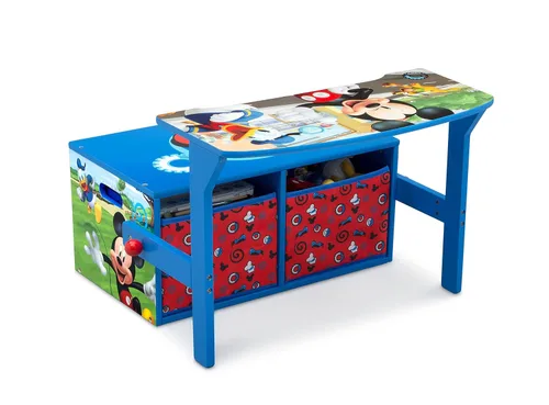 Miniatura 8 de Delta Children - Banco de actividades convertible para niños, con certificado Greenguard Gold, Mickey Mouse de Disney