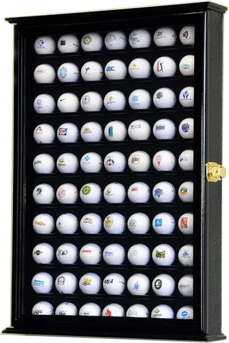 Gabinete de exhibición de pelotas de golf 70 (negro)