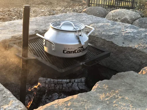 Miniatura 7 de GameMaker Parrilla de Cocina de Fuego Abierto – Parrilla de Campamento Portátil para Cocina de Llama Abierta, Fogatas, Anillos de Fuego al Aire