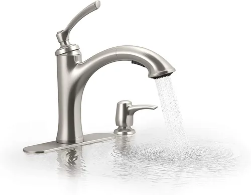 Miniatura 10 de Kohler K-R16399-SD-CP Elliston - Grifo para fregadero de cocina