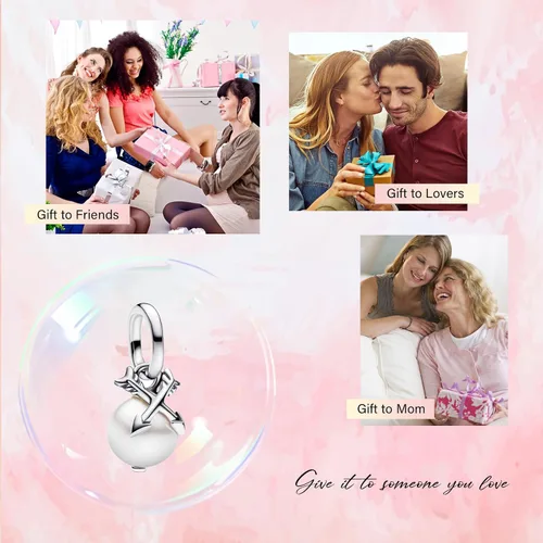 Miniatura 139 de Amufer S925 Charms for Women, compatible with Pandora Bracelets and Necklaces, Jewelry Gift