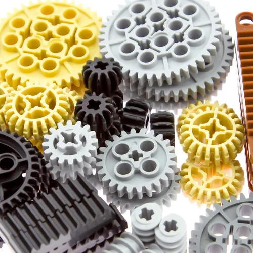 Miniatura 2 de ASTEM 836 piezas Technic - Partes de construcción técnica MOC - Vehículos técnicos - Engranajes - Lotes técnicos - Paquete a granel - Juguetes