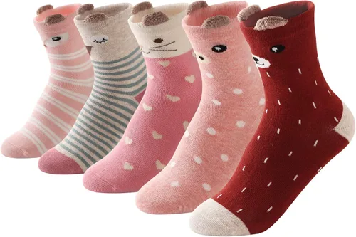 SUNBVE Kids Girls Cute Fashion Soft Cotton Dress Socks Gift
