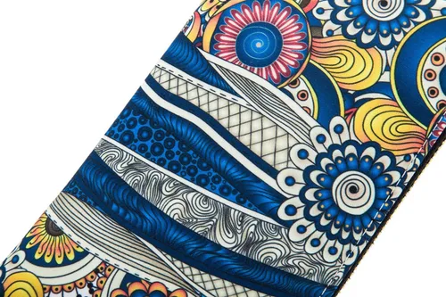 Miniatura 200 de Cartera de mano para mujer, estilo bohemio, con RFID, elegante, espaciosa con correa para viajes, capacidad para tarjetas, teléfono, dinero