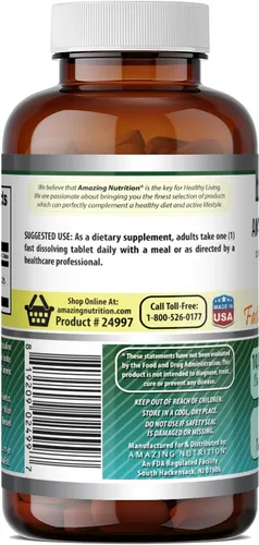 Miniatura 3 de Amazing Formulas Biotin 10,000 mcg Tabletas de disolución rápida Sin OMG Suplemento sin gluten Fabricado en Estados Unidos