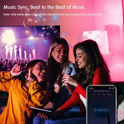Miniatura 5 de DAYBETTER Bombillas inteligentes, bombilla Alexa, bombillas WiFi, bombilla RGBCW que cambia de color A19 9W 800LM, bombillas inteligentes que