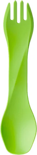 Humangear GoBites Uno - Utensilios de cubiertos portátiles para equipo de campamento, accesorios de cocina para cocinar o lonchera, 1 paquete, verde
