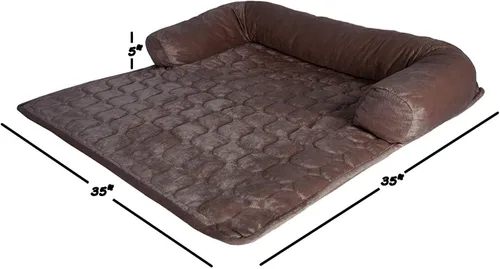 Miniatura 2 de PETMAKER - Funda de sofá para perros, protector de muebles de mascotas de 35 x 35 pulgadas con cojín de espuma viscoelástica, tela acolchada, capa