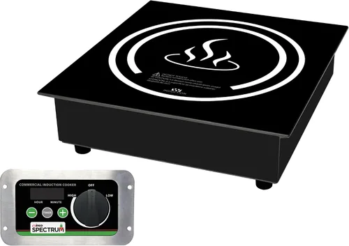 Winco EIDS-34 - Quemador de inducción de grado comercial, 1800 W, 240 V Negro/Blanco