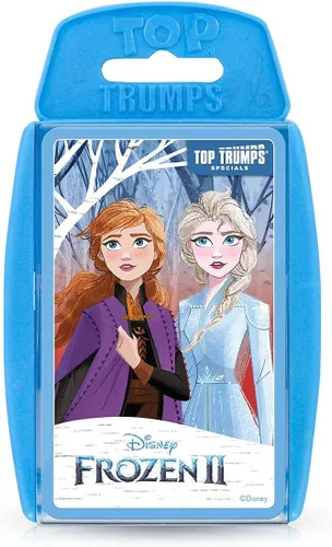 Top Trumps Disney Frozen 2 - Juego de cartas especiales, visita Arendelle y juega con la reina Elsa, Anna, el rey Agnarr, la reina Iduna y Olaf,