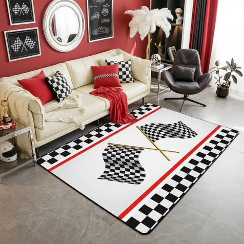 Miniatura 43 de Alfombra de Juego de Autos de Carreras para Niños, Alfombras de Juego para Niños, Alfombra de Sala de Juegos para Niños con Respaldo de Goma