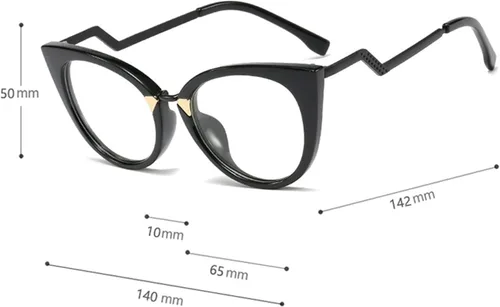 Miniatura 5 de Gafas de lectura de ojo de gato, diamantes de imitación brillantes con marco de diamantes de imitación, lentes anti lector de luz azul