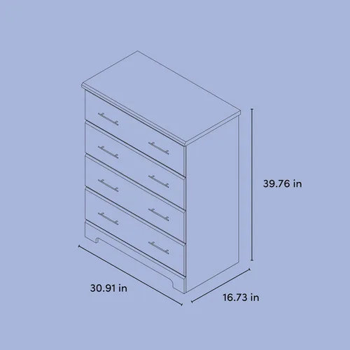 Miniatura 3 de Storkcraft - Cómoda de 4 cajones Brookside (color gris), con certificado GREENGUARD Gold, para habitación de bebé o niños, organizador