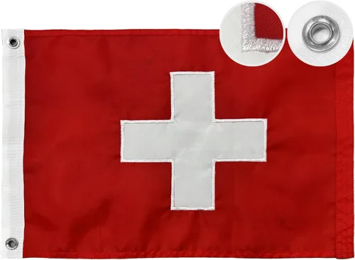 Miniatura 34 de Bandera de las Bahamas de 12 x 18 pulgadas para barco, banderas de colores vivos del Caribe Bahameño con 2 ojales de latón, banderas pequeñas
