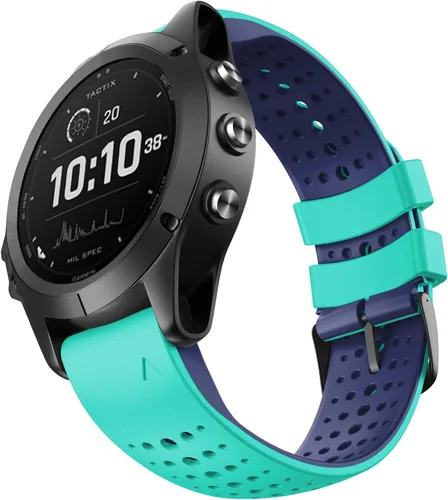 Miniatura 13 de NotoCity Correa de reloj de silicona de 0.866 in para Garmin Fenix 6, banda de ajuste rápido de 0.866 in para Fenix 8/8 Pro 1.850 in/Fenix 7/Fenix