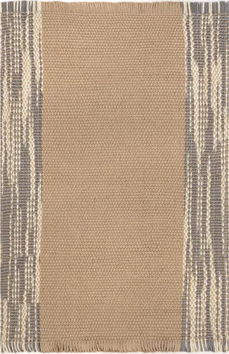 Miniatura 3 de nuLOOM Jada - Alfombra casual de yute con borlas, 5 x 8 pies, natural