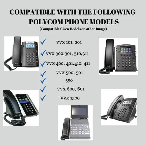 Miniatura 4 de Fuente de alimentación de 48 voltios Adaptador de corriente compatible con modelos de teléfono VOIP VVX Polycom y Cisco seleccionados CP-7941