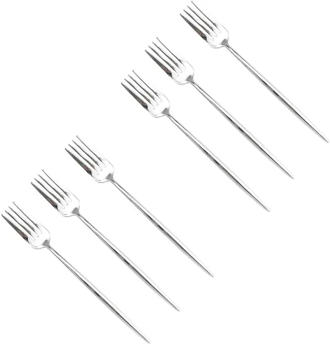 Miniatura 9 de Juego de cubiertos de 6 piezas con cuchillo de mantequilla, elegante cuchillo de acero inoxidable 18/10 para pulido de espejo, el mejor regalo