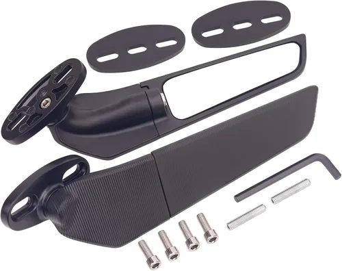 Miniatura 2 de AHL Espejo retrovisor giratorio de viento compatible con Honda CBR125R CBR250R CBR300R CBR500R CBR600F4 CBR600F4i CBR600R CBR600RR CBR650R CBR929RR