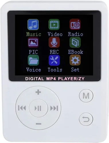Miniatura 9 de MP3 portátil ligero y delgado, reproductor de música MP4 con altavoz auricular HiFi sin pérdida de sonido y ranura para tarjeta TF, reproductor