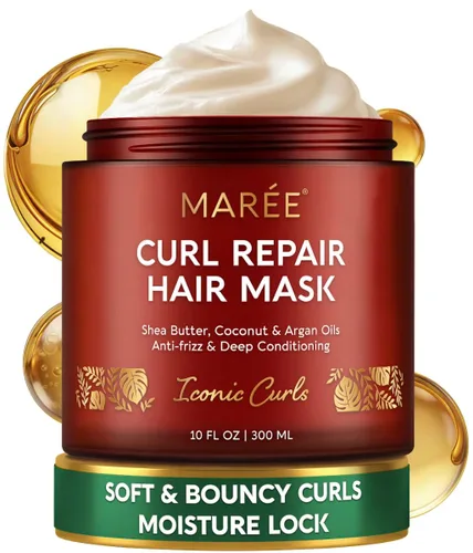 Miniatura 15 de MAREE Mascarilla Capilar de Acondicionador Profundo para Cabello Dañado – Tratamiento Capilar de Aceite de Argán y Biotina Jojoba – Mascarilla