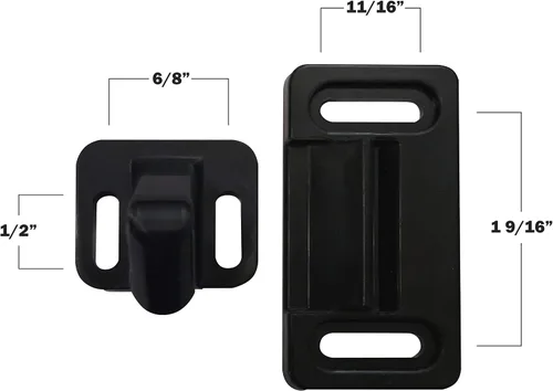 Miniatura 4 de Camp'N - Pestillo de puerta de pantalla RV (mano derecha) Manija de puerta de pantalla RV para autocaravana y remolques de viaje, OEM universal