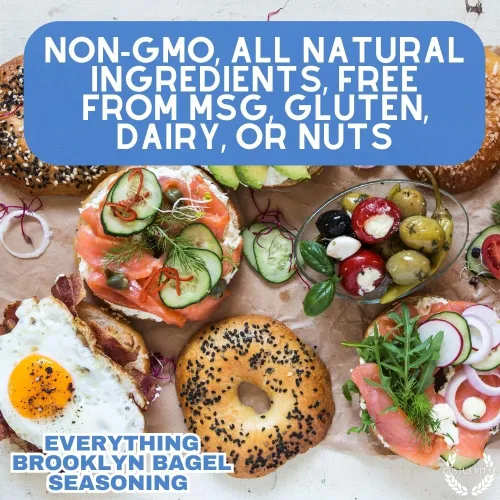 Miniatura 8 de Everything Bagel Seasoning Mezcla de especias gourmet Condimento artesanal Sin OMG, fabricado en Estados Unidos 1.9 oz Todo natural Lote